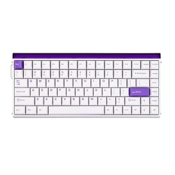 Ігрова Магнітна клавіатура AULA HERO 84 HE White-Purple