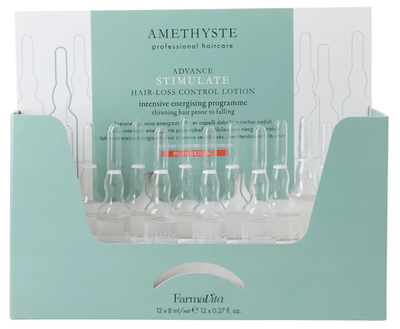 Lotion w ampułkach Farmavita Amethyste Advance Stimulate do kontroli wypadania włosów 8 ml x 12 szt (8022033112699)