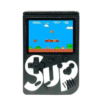 Портативная ретро приставка консоль Game Box Sup 8bit 400 игр черный