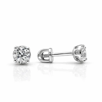 Сережки-пусети (гвоздики) срібні Фантазія з фіанітом Silver Style (32451.40 sku:2300103905102)
