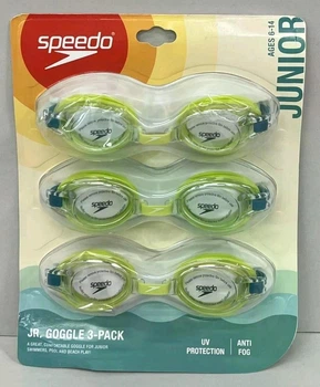 Набір дитячих окулярів для плавання Speedo Junior 3 шт. - зелені, 6-14 років