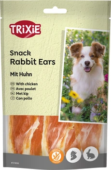 Лакомство для собак Trixie PREMIO Rabbit Ears с кроличьими ушами и филе курицы 80г 31808