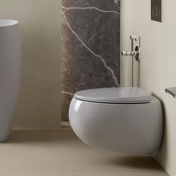 Унітаз підвісний RAK Ceramics Cloud CLOWC1446AWHA безобідковий з кришкою CLOSC3901WH Soft Close