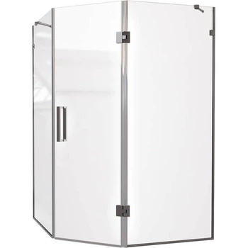 Душова кабіна Devit Art 3.0 SE0140 п'ятикутна, розпашна, 90х90 см, скло прозоре, профіль хром