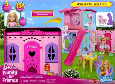 Domek dla lalek Mattel Barbie Chelsea rozkładany JFW49 /2 (0194735307111)