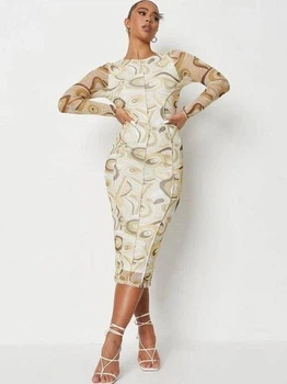 Сукня Missguided DE935794 36 лимонний принт