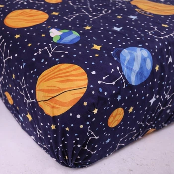 Простынь на резинке Бязь Space Dream 120*190 высота 25 см