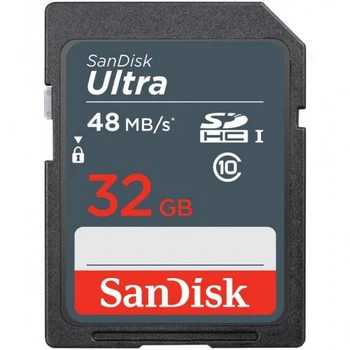 Карта пам'яті SanDisk 32GB SDHC class 10 UHS-I Ultra Lite (SDSDUNR-032G-GN3IN) (18652)