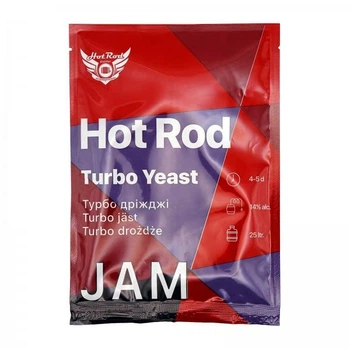 Спиртовые турбо-дрожжи для браги из варенья и фруктов Hot Rod Jam на 25 л 69 г