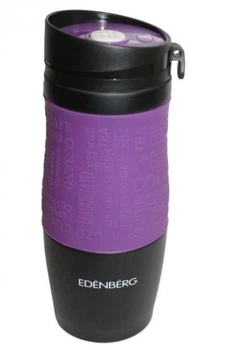 Термокухоль Edenberg EB-625 380 мл з напувалкою, фіолетова