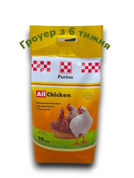 Комбикорм Purina для цыплят и бройлеров Гроуер 10кг 41016