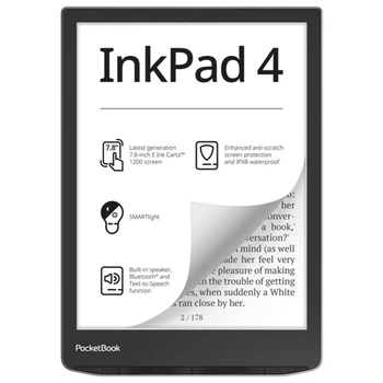 Электронная книга PocketBook 743G InkPad 4, Stundust Silver (PB743G-U-WW)