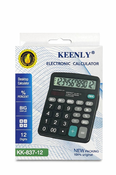 Калькулятор Keenly KK-837-12 с большим дисплеем