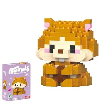 Конструктор мини фигурка хомячок Animals коллекционные зверюшки Hamster