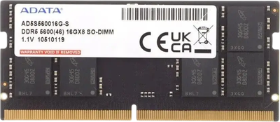 Pamięć RAM ADATA SO-DIMM DDR5-5600 16384MB PC5-44800 (AD5S560016G-S)