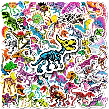 Набор наклеек Скелеты динозавров Dino Skeletons 50 шт