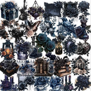 Набор наклеек Готические розы Gothic Roses 50 шт