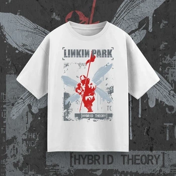 Футболка для подростка мальчика с принтом Linkin Park Hybrid Theory WE Размер 160 Anime11060