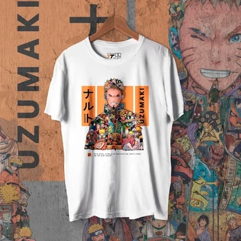 Футболка для підлітка хлопчика з принтом Наруто Манга White Edition Розмір 160 Anime10114