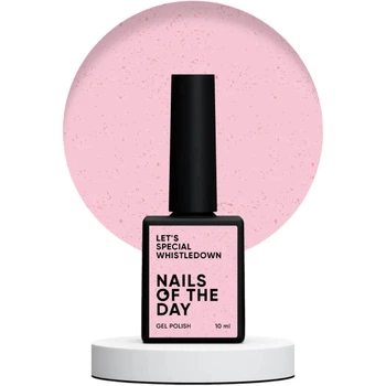 Гель-лак NAILSOFTHEDAY Let's Special Whistledown Рожевий із золотою поталлю 10 мл