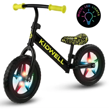 Rowerek biegowy Kidwell Rebel LED Neon Żółty ROBIRLE04A1 (5906601705748)