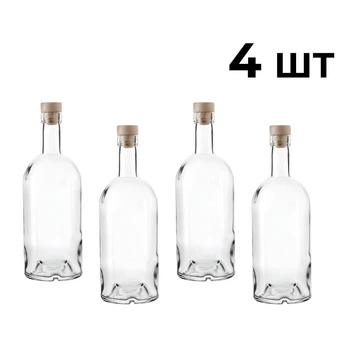 Бутылка "Домашняя" 0,5 л, 4 шт