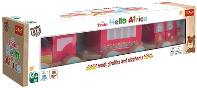 Дерев'яна іграшка Trefl Поїзд Африка (61695) (5900511616958)