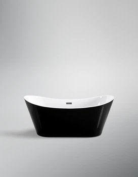 Ванна VBI MARMOLADA BLACK 170 x 75 отдельностоящая