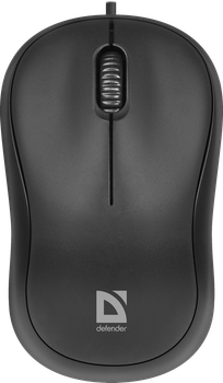 Проводная компактная мышь Defender Patch MS-759, USB, 3 кнопки, 1000 dpi, черная (LKMTR_801175)