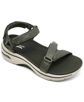 Женские текстильные сандалии Skechers 39 (9 US) 26 см Зеленый 1159853073