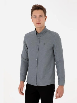 Рубашка мужская U.S. Polo Assn G081SZ004-000-2348254(Antrasit) M Темно-серая (8683859552832)