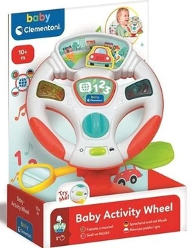 Zabawka edukacyjna Clementoni Baby mówiąca elektroniczna kierownica 17533 (8005125175338)