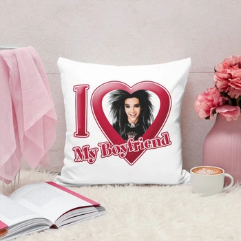 Подушка плюшева Tokio Hotel Bill Kaulitz Токіо Хотел Білл Каулітц 35х35 см (ТХ000180)