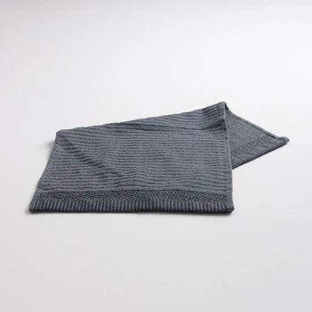 Махровое кухонное полотенце с бордюром 30х50 см 400г/м2 GM Textile (Серый)