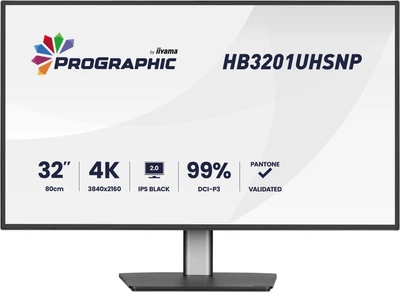 Монітор 31.5" Iiyama ProGraphic HB3201UHSNP-B1