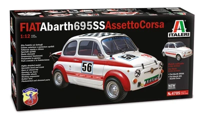 Збірна модель 1:12 автомобіль FIAT Abarth 695SS/Assetto Corsa Italeri 4705