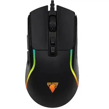 Миша дротова Jedel GM109 комп'ютерна з підсвіткою RGB 7 кнопок для ПК/ноутбука USB 1000–12400 DPI 1.5М ігрова для геймерів Чорний