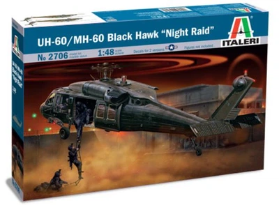 Збірна модель 1:48 багатоцільовий вертоліт UH - 60 / MH - 60 Black Hawk Italeri 2706