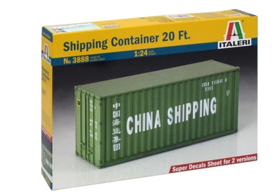 Збірна модель 1:24 контейнер 20' Container Italeri 3888
