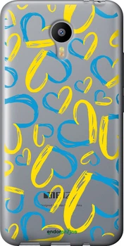 Чехол на Meizu M2 Note Сердца UA "5292t-94-70447"