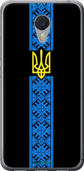 Чехол на Meizu M3 Note Тризуб в вышиванке "1158t-256-70447"