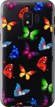 Чехол на Samsung Galaxy J2 Core Красочные мотыльки "4761u-1565-70447"