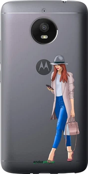 Чехол на Motorola Moto E4 Plus Девушка 1 "4751u-1000-70447"