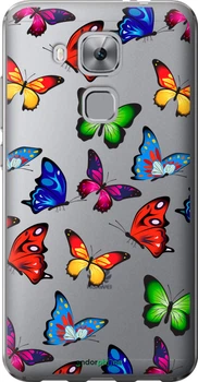 Чехол на Huawei Nova Plus Красочные мотыльки "4761u-961-70447"