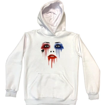 Худі Преміум Унісекс харли квинн / harley quinn 3 5XL Білий Без утеплювача