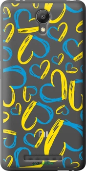 Чехол на Xiaomi Redmi Note 2 Сердца UA "5292t-96-70447"