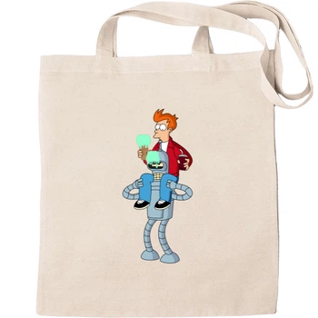 Еко-Сумка для шопінгу Futurama (кращі друзі) Бежевий