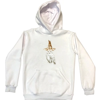 Худі Преміум Унісекс Harry potter owl2 XL Білий Без утеплювача