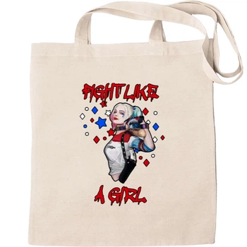 Еко-Сумка для шопінгу харли квинн / harley quinn 4 Бежевий