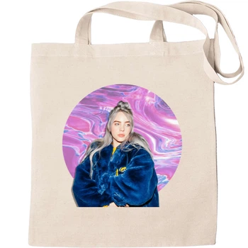 Еко-Сумка для шопінгу Billie eilish 5 Бежевий